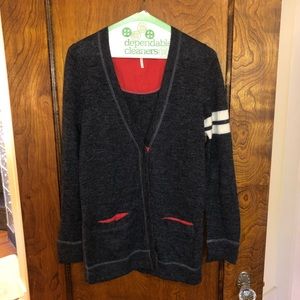 Free People buttoned sweater